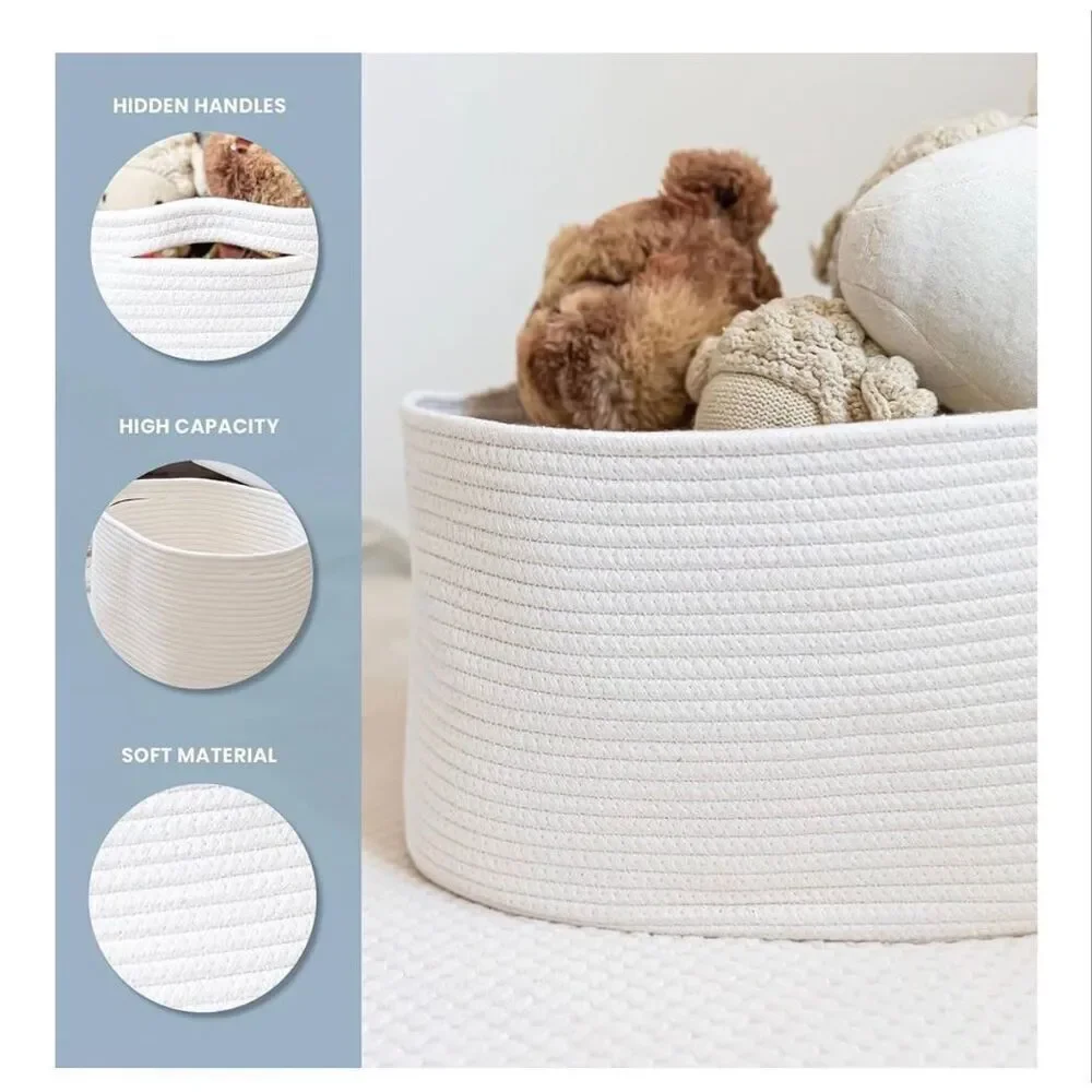 Natural Water Hyacinth Storage Baskets  handmade